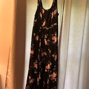 Torrid Navy and Pink Floral Dress